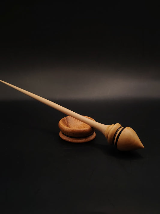 Support Spindle for Yarn Spinning – Apple & Pear, 27 cm (10.6″), 23 g Bowl