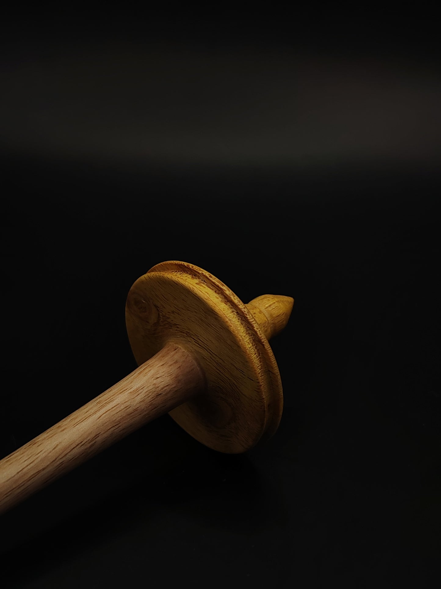 Support Spindle – Chestnut Shaft & Mulberry Whorl (24.5 cm / 9.6″, 15 g / 0.53 oz) | Lightweight Artisan Spindle by Kravelli