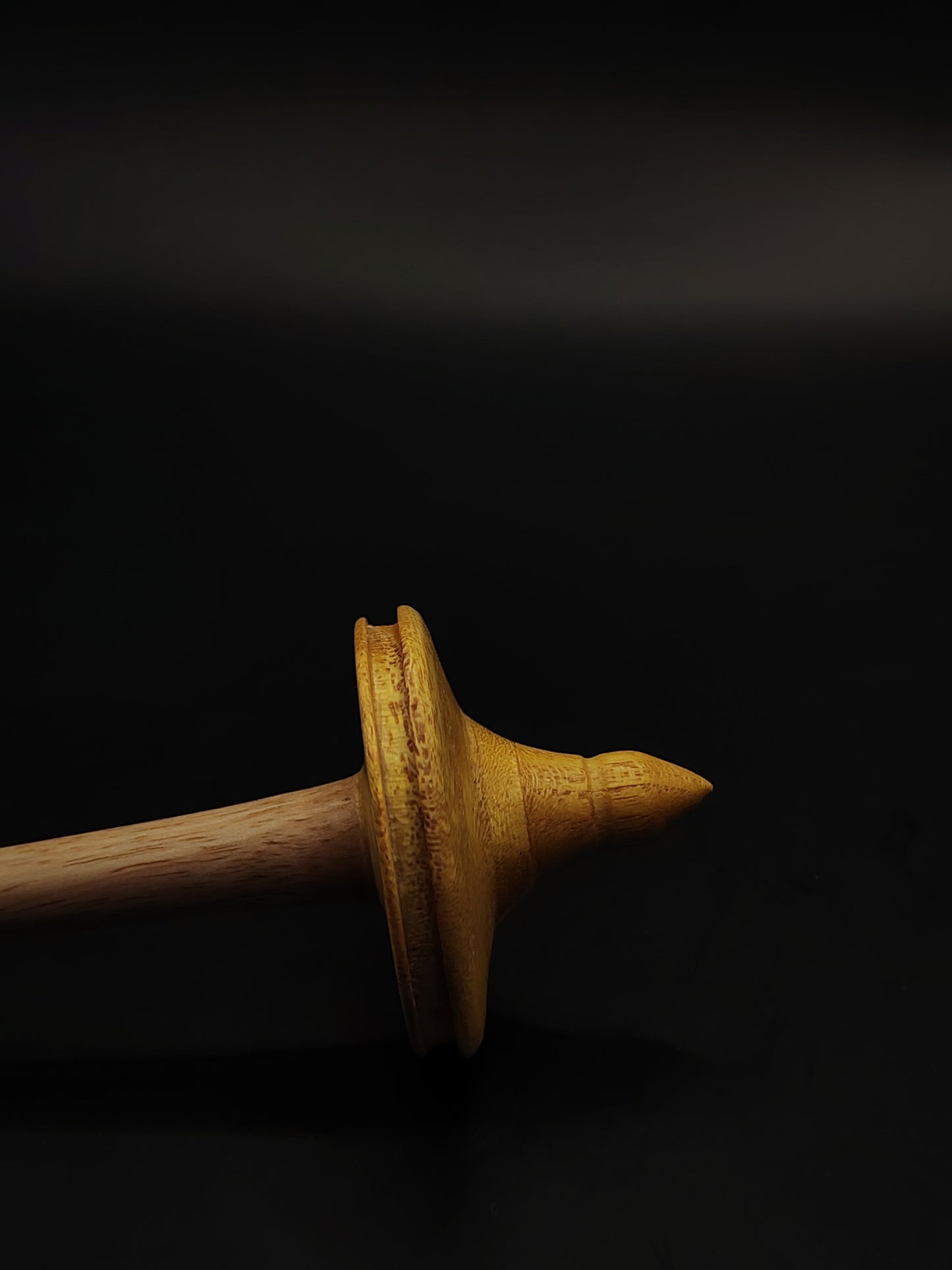 Support Spindle – Chestnut Shaft & Mulberry Whorl (24.5 cm / 9.6″, 15 g / 0.53 oz) | Lightweight Artisan Spindle by Kravelli