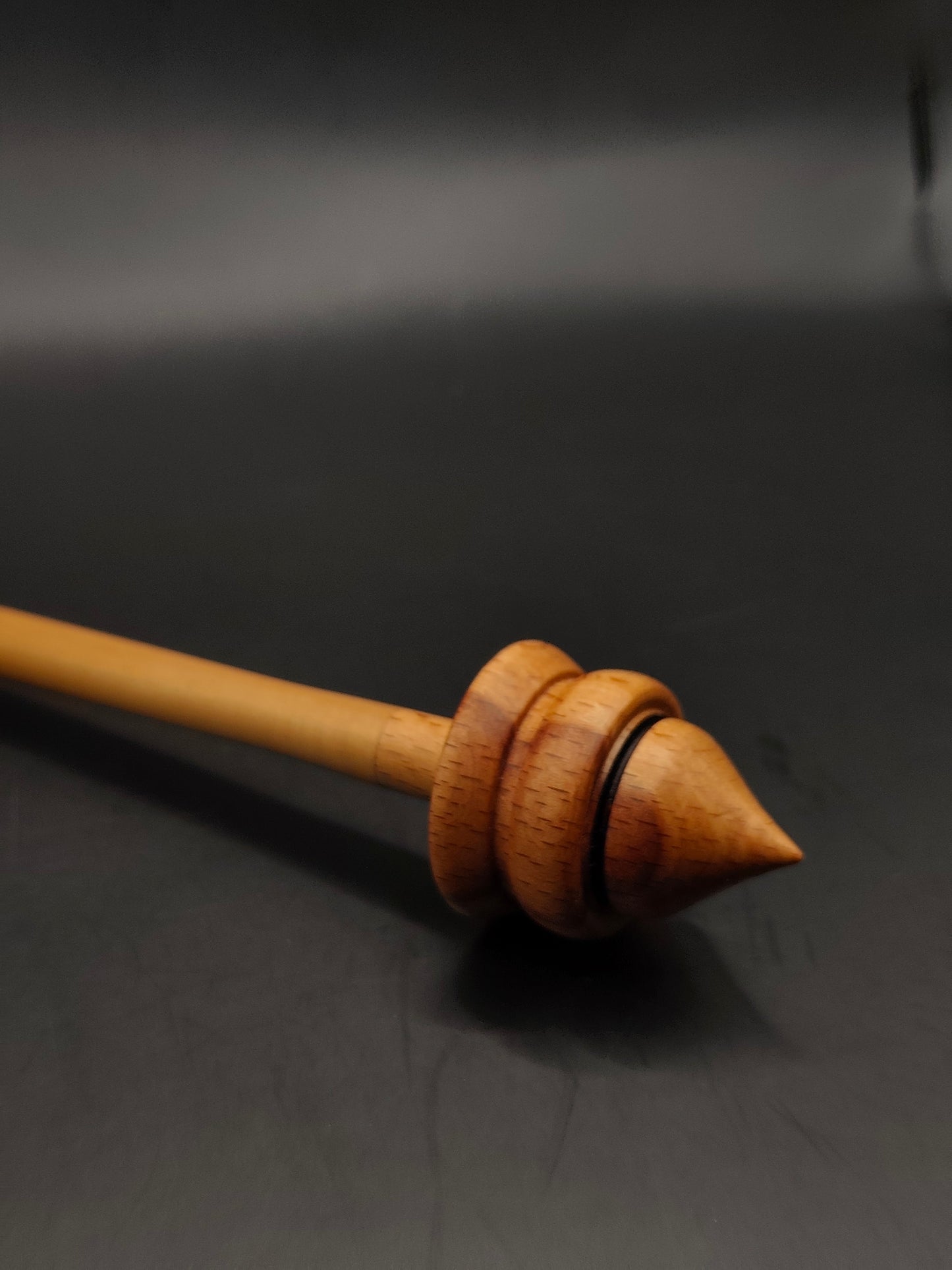 Support Spindle – Beech Whorl & Pear Shaft, 25.5 cm / 10″, 23 g + Lap Bowl