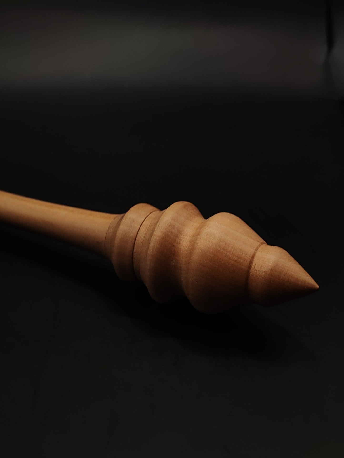 Support Spindle – Pear Wood, 25 cm / 9.8″, 25 g + Pear Bowl