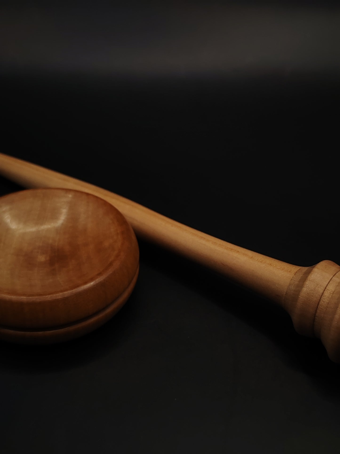 Support Spindle – Pear Wood, 25 cm / 9.8″, 25 g + Pear Bowl