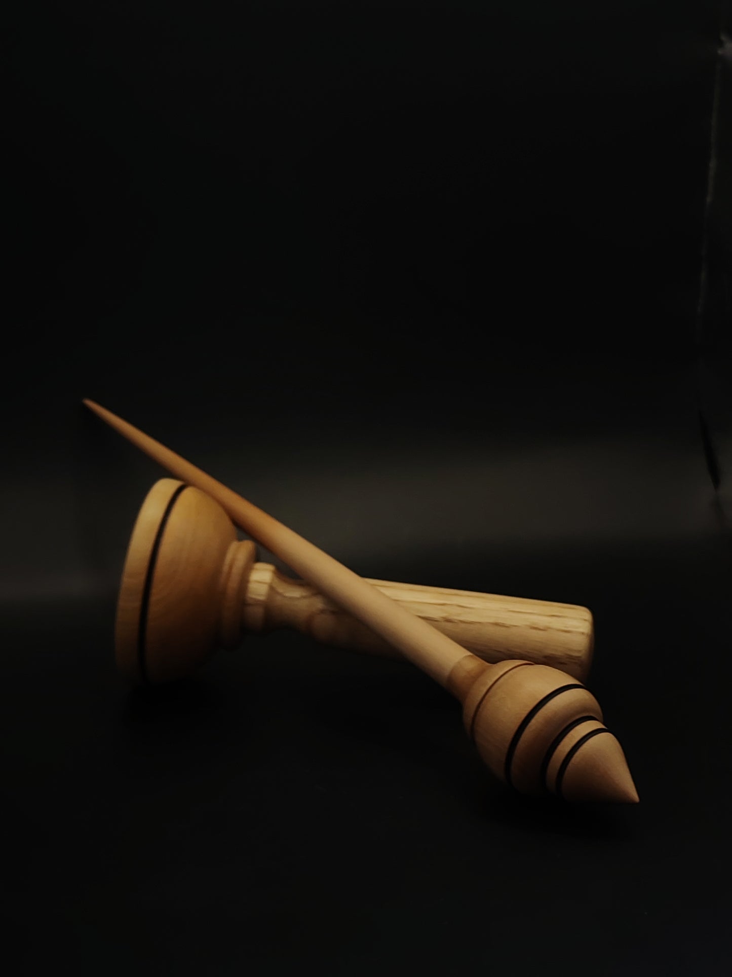 Support Spindle – Apple Shaft & Pear Whorl, 25.5 cm / 10″, 25 g + Lap Bowl