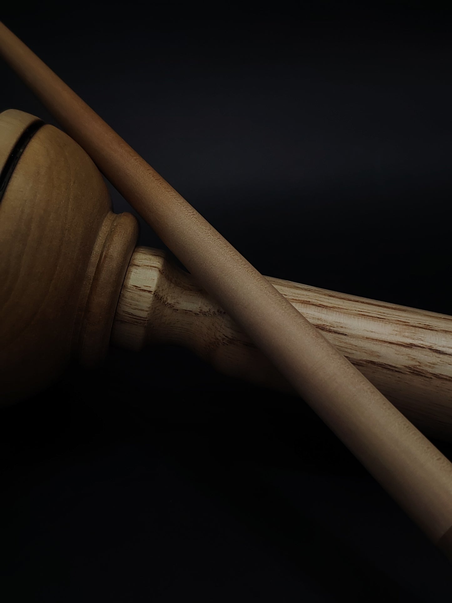 Support Spindle – Apple Shaft & Pear Whorl, 25.5 cm / 10″, 25 g + Lap Bowl