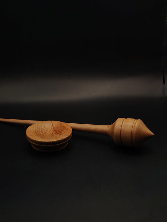 Support Spindle – Red Wood, 27 cm / 10.6″, 35 g + Red Bowl