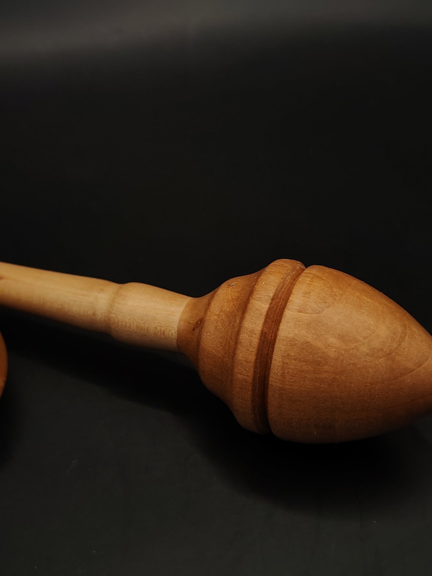 Support Spindle – Apple Shaft & Pear Whorl, 25 cm / 9.8″, 29 g + Bowl