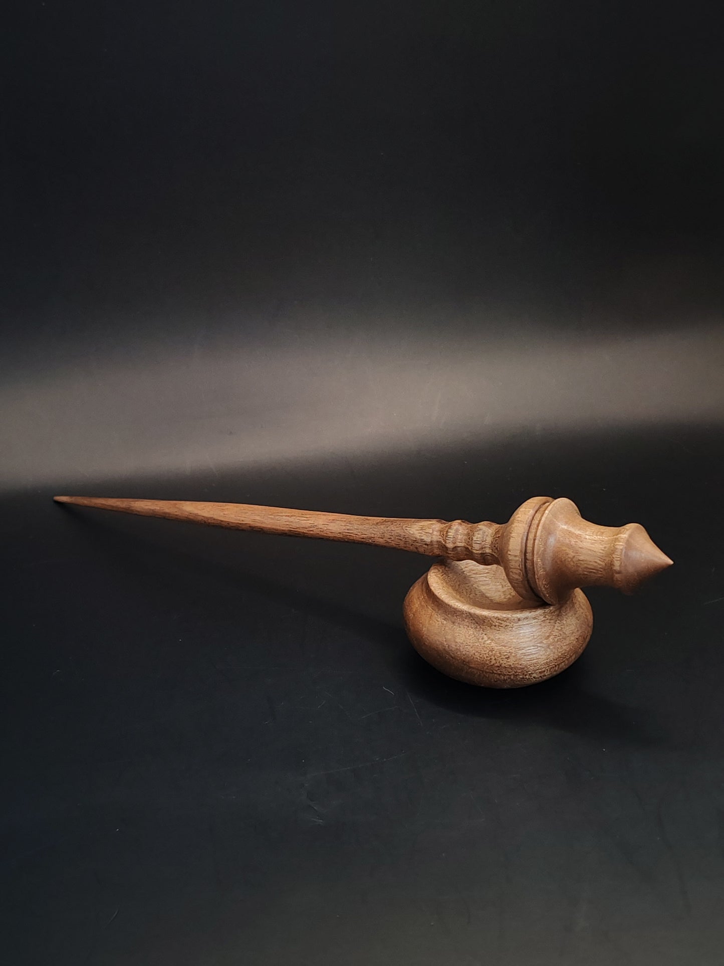 Support Spindle – All Walnut, 24 cm / 9.4″, 19 g + Walnut Bowl
