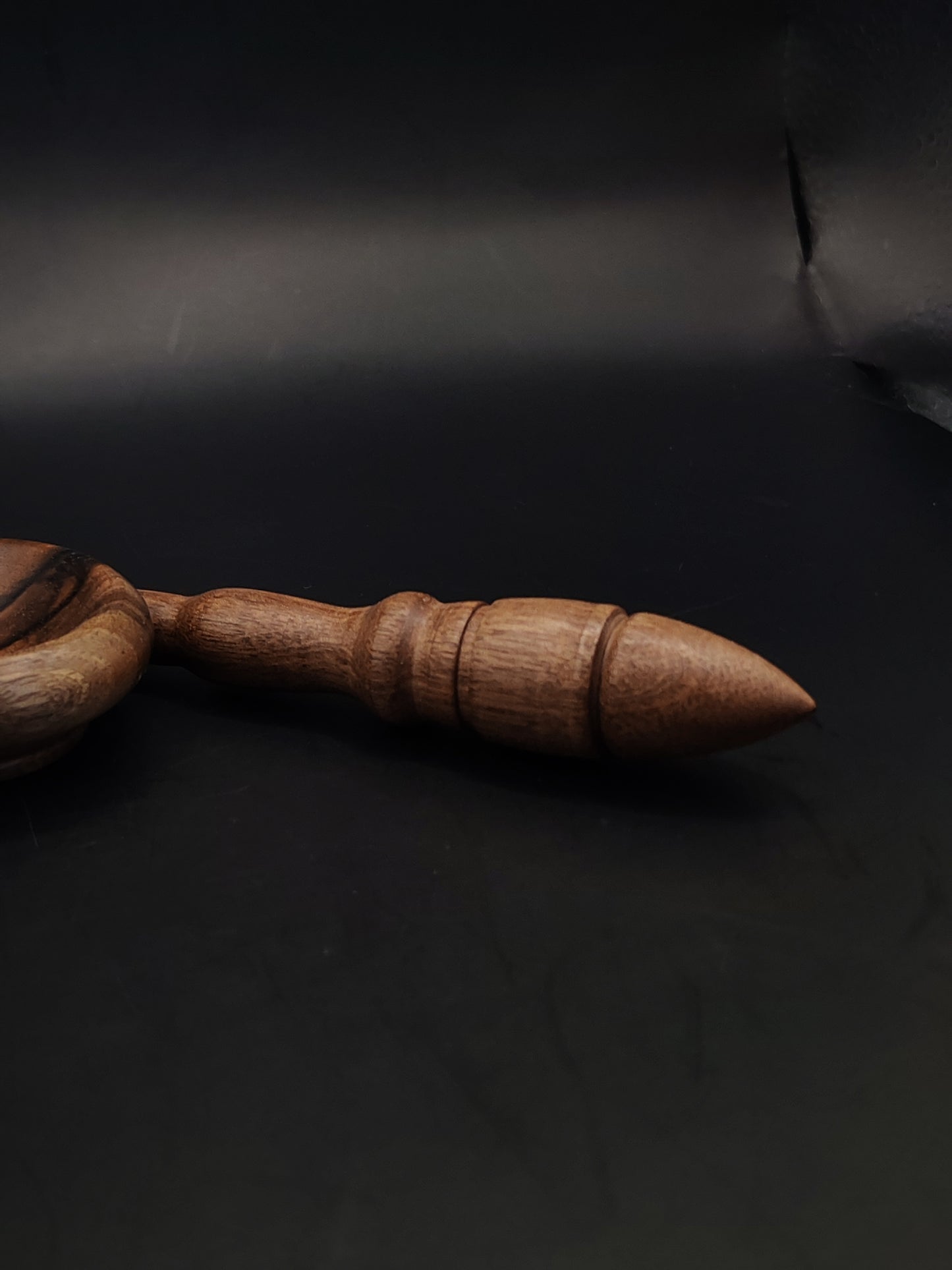 Support Spindle – Walnut Wood, 23 cm / 9″, 16 g + Walnut Bowl
