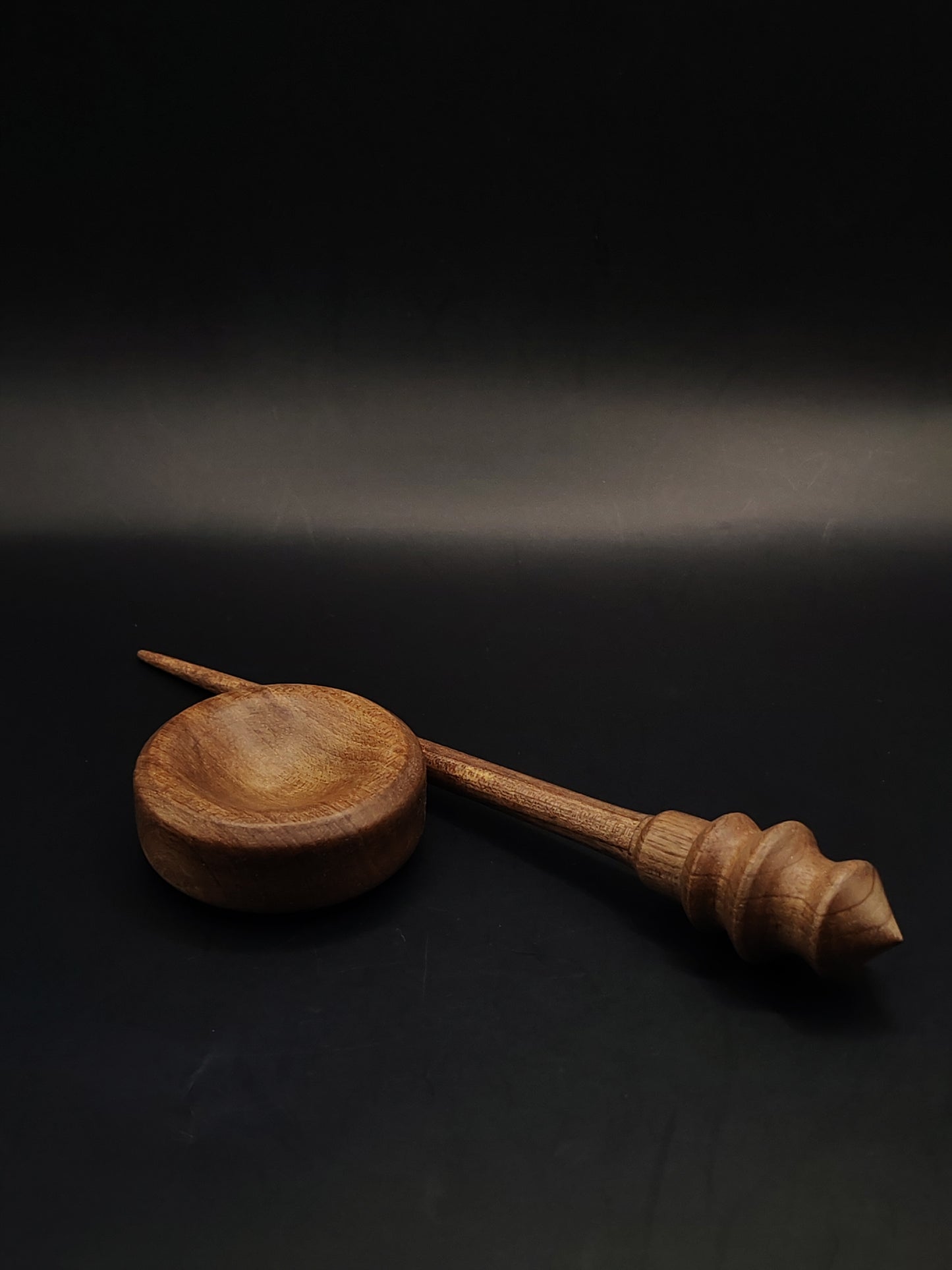 Support Spindle – Walnut Wood, 19.5 cm / 7.7″, 11 g + Walnut Bowl