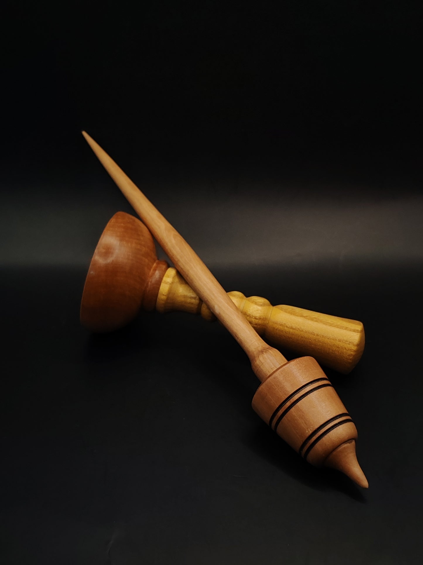 Support Spindle – Pear Wood, 25.5 cm / 10″, 32 g + Pear Mulberry Lap Bowl
