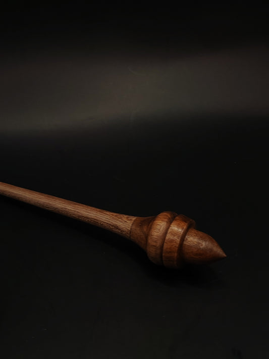 Mini Support Spindle for Yarn Spinning – Walnut, 16.5 cm (6.5″), 9 g Bowl