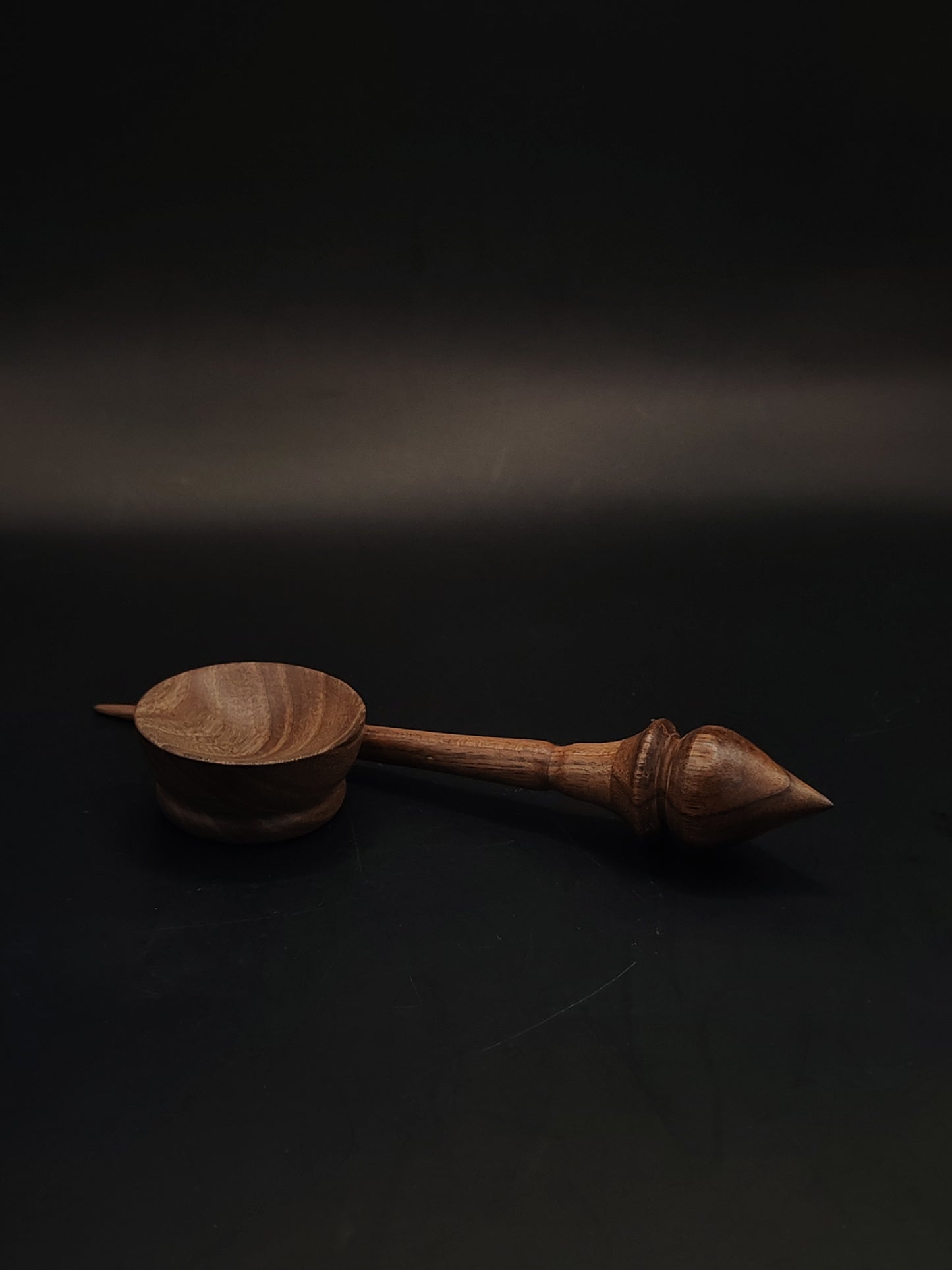 Mini Support Spindle for Yarn Spinning – Walnut, 15.5 cm (6.1″), 9 g Bowl