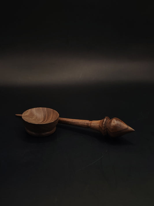 Mini Support Spindle for Yarn Spinning – Walnut, 15.5 cm (6.1″), 9 g Bowl