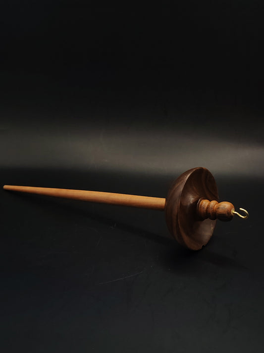 Drop Spindle Yarn Spinning Tool 45g Wooden Spindle Pear Shaft Walnut Whorl