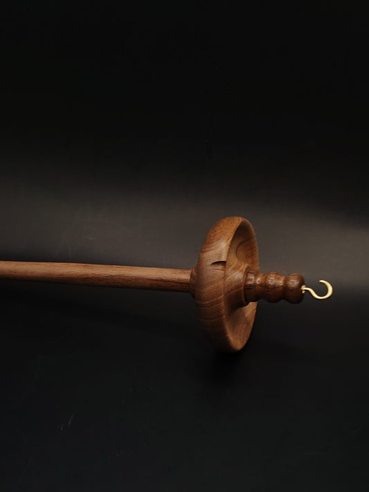 Walnut Drop Spindle Yarn Spinning Tool 41g Wooden Spindle 27cm Handmade