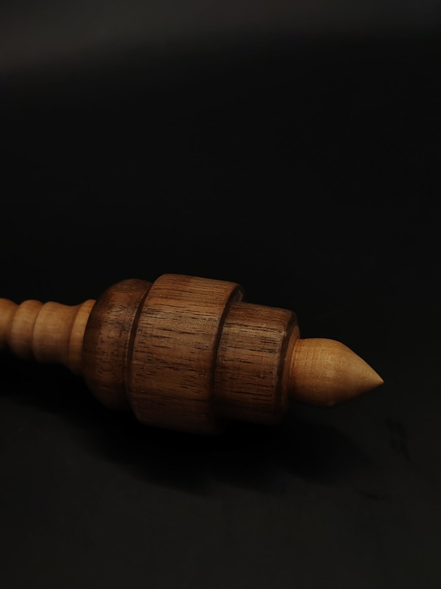 Support Spindle Set 26g Yarn Spinning Tool Pear Shaft Walnut Whorl Wooden Bowl