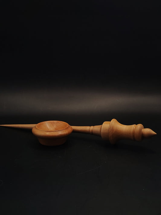 Support Spindle Set 25g Yarn Spinning Tool Sycamore Wood with Pear Support Bowl