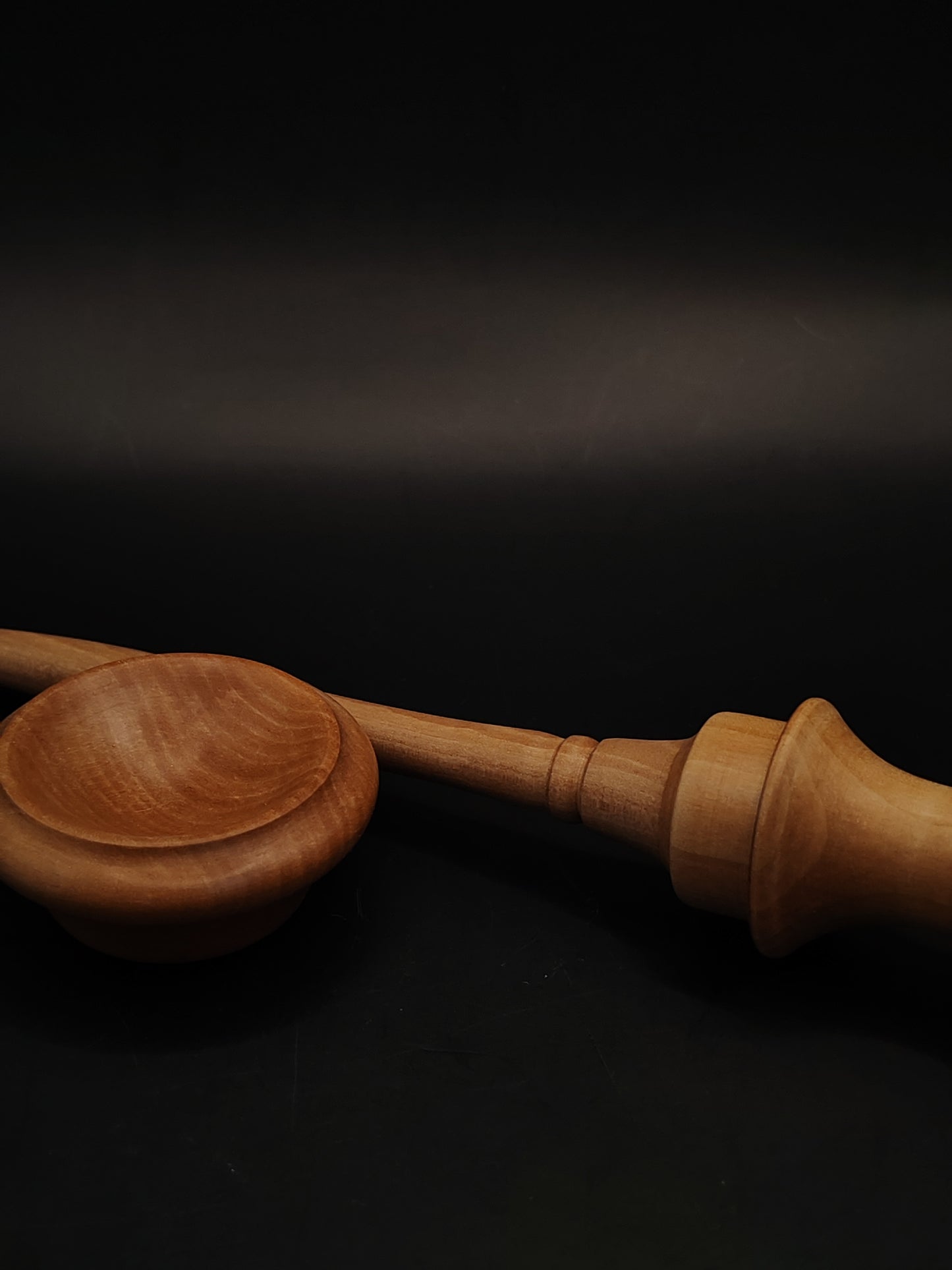 Support Spindle Set 25g Yarn Spinning Tool Sycamore Wood with Pear Support Bowl