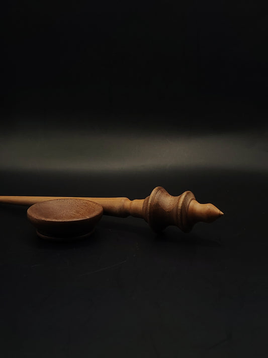 Support Spindle Set 21g Yarn Spinning Tool Pear Shaft Walnut Whorl Walnut Bowl