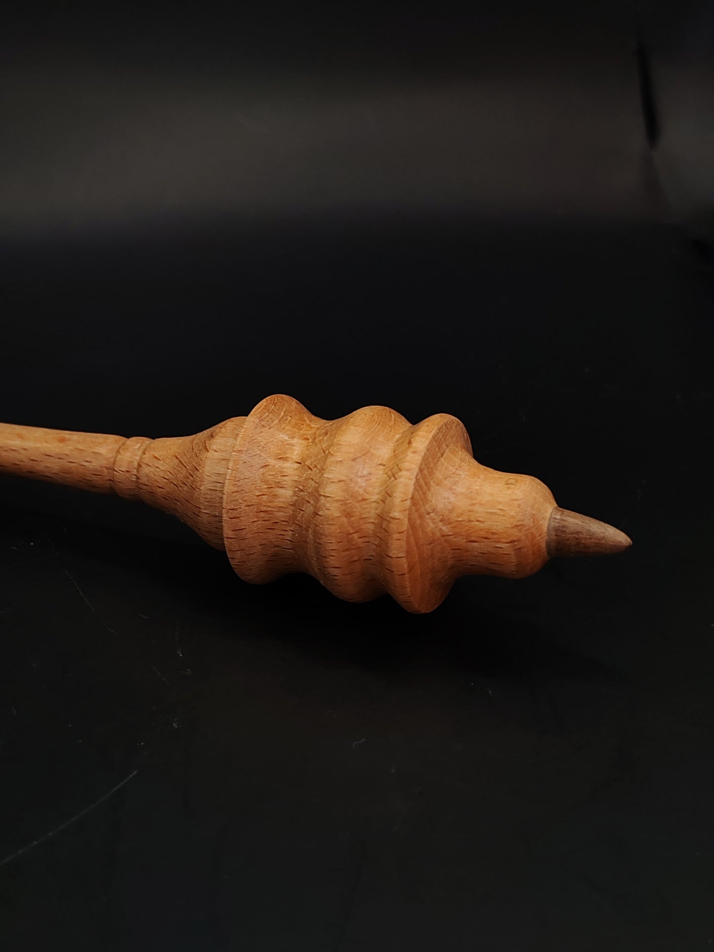 Support Spindle Set 18g Yarn Spinning Tool Beech Wood Walnut Tip Acacia Bowl