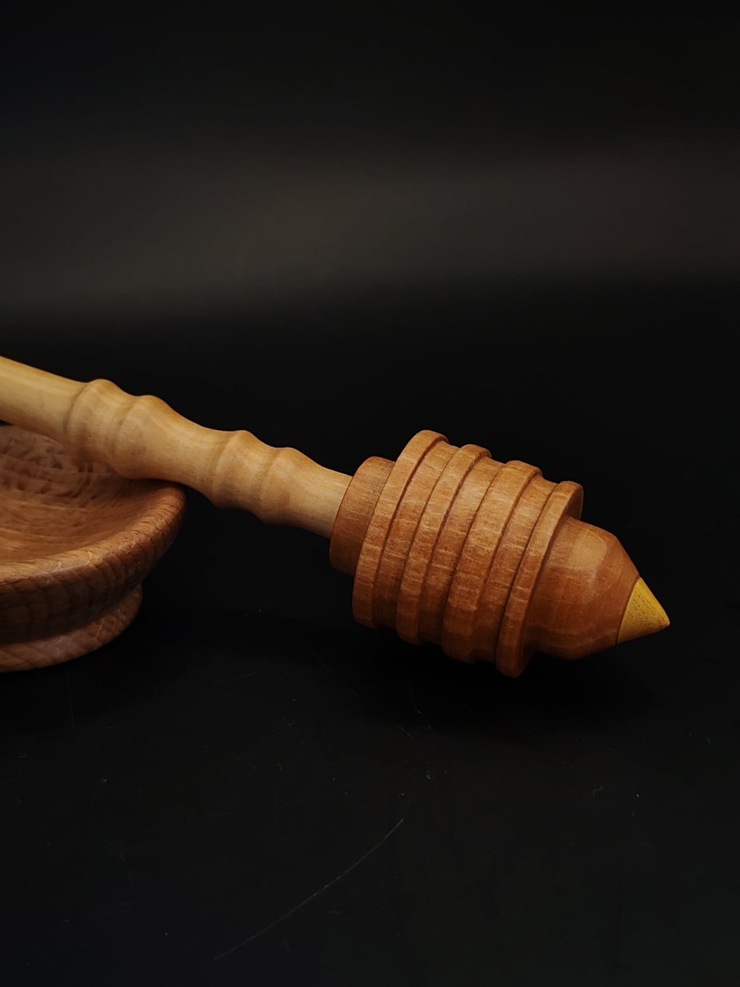 Support Spindle Set 28g Yarn Spinning Tool Apple Shaft Pear Whorl Mulberry Tip