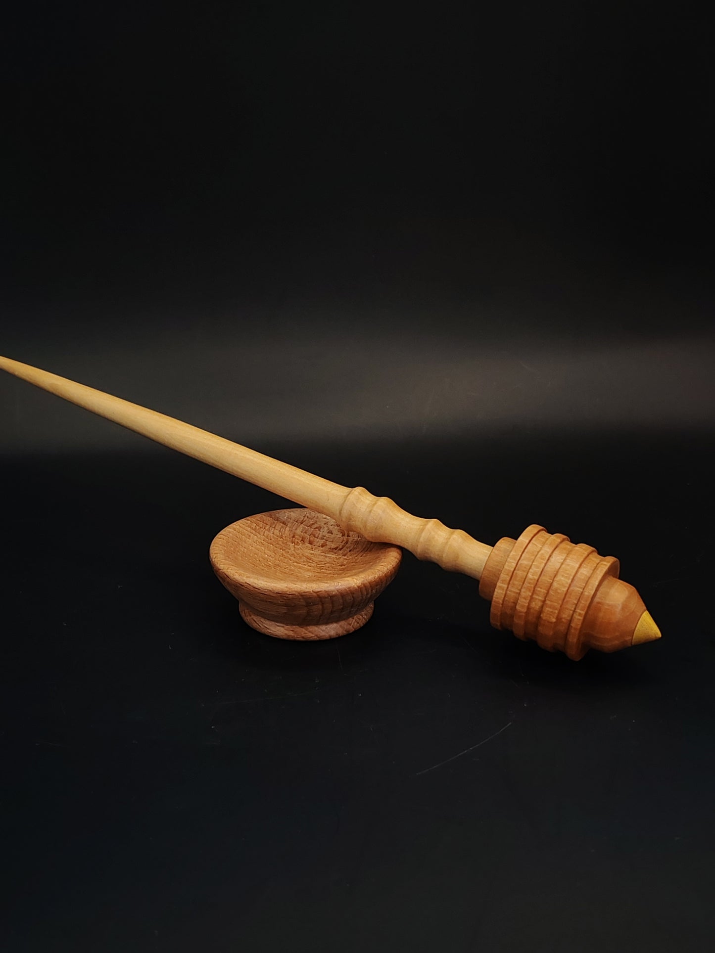 Support Spindle Set 28g Yarn Spinning Tool Apple Shaft Pear Whorl Mulberry Tip