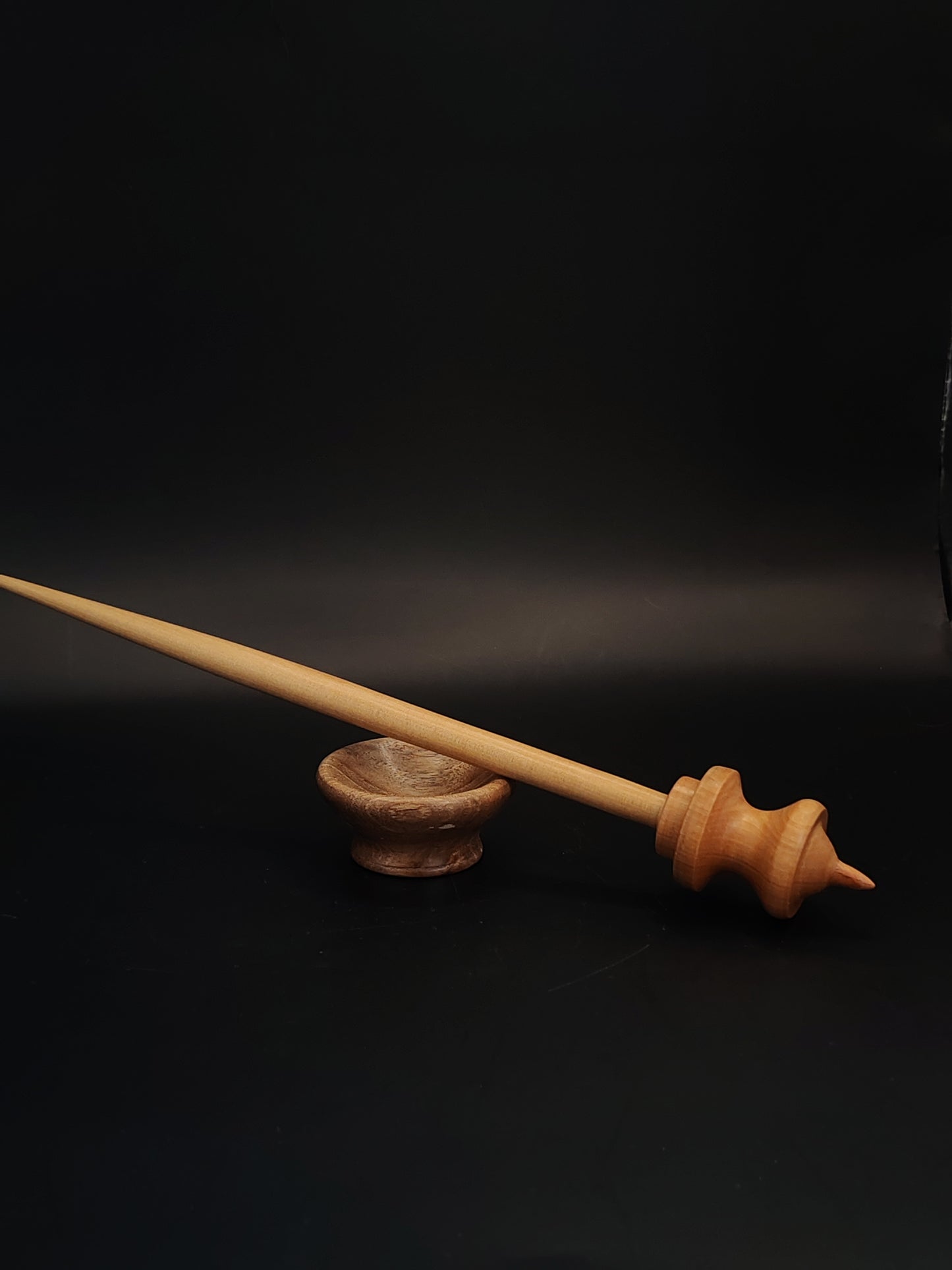 Support Spindle Set 22g Yarn Spinning Tool Apple Shaft Pear Whorl Walnut Bowl