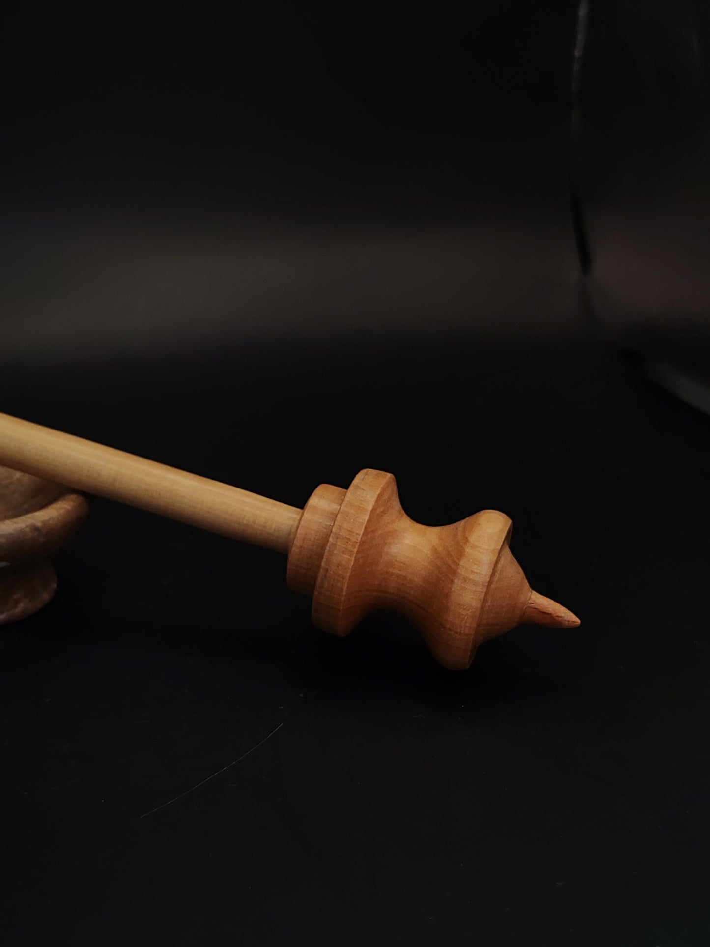 Support Spindle Set 22g Yarn Spinning Tool Apple Shaft Pear Whorl Walnut Bowl