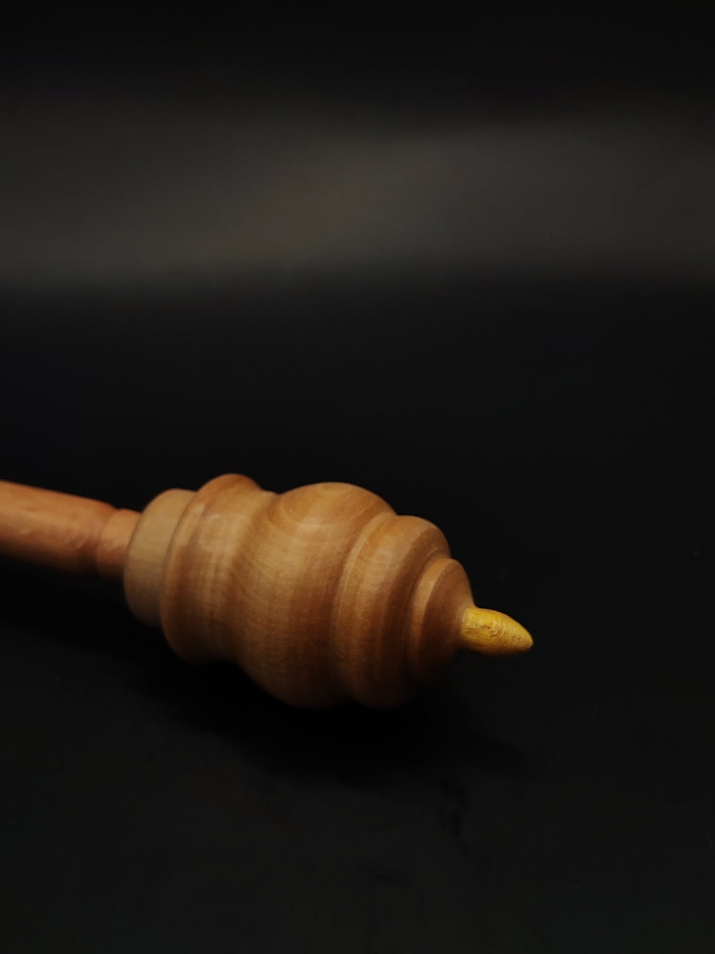 Support Spindle Set 27g Yarn Spinning Tool Beech Shaft Chestnut Whorl Mulberry Tip
