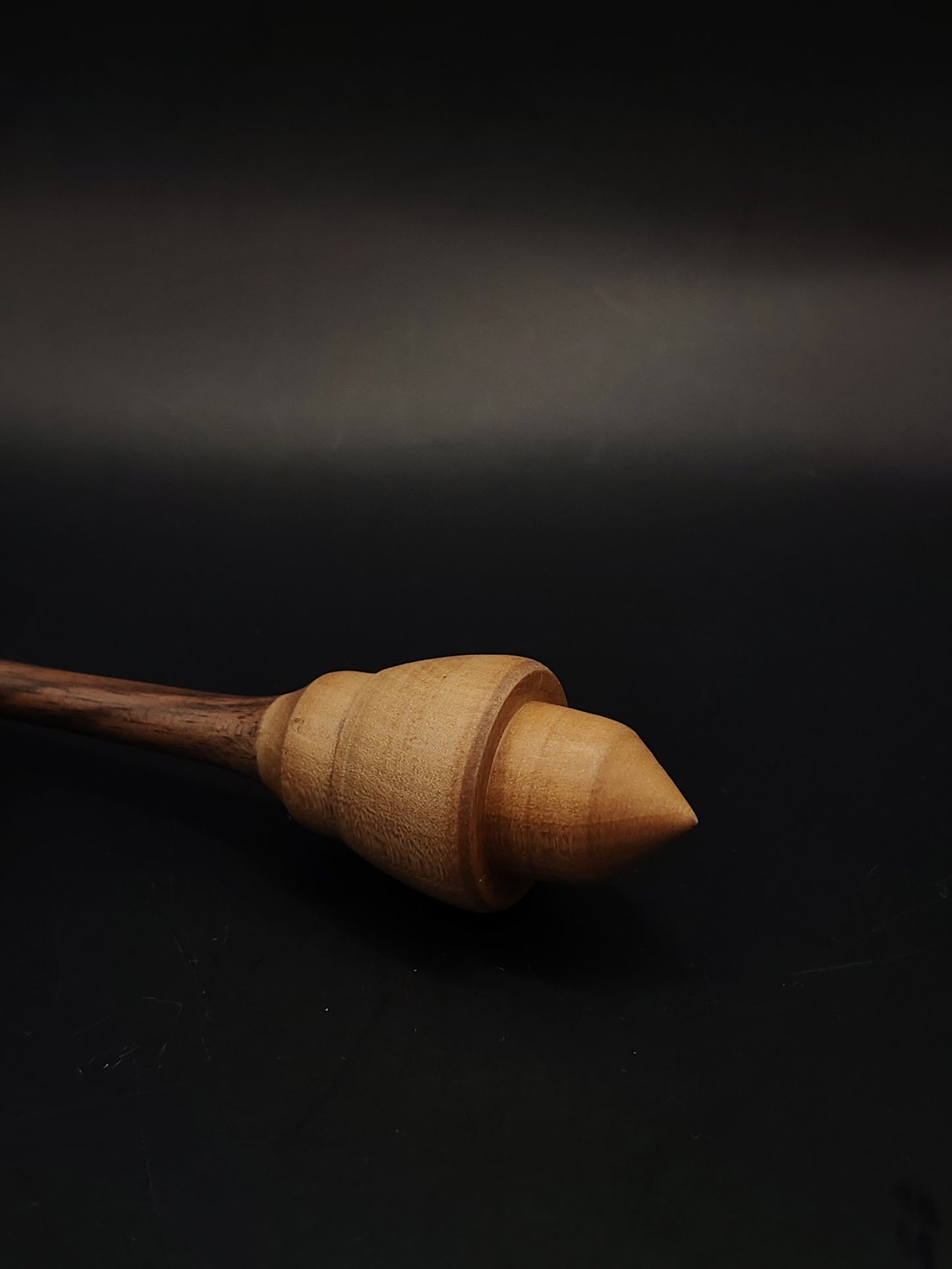 Mini Support Spindle Set 14g Yarn Spinning Tool Wooden Spindle Walnut Bowl