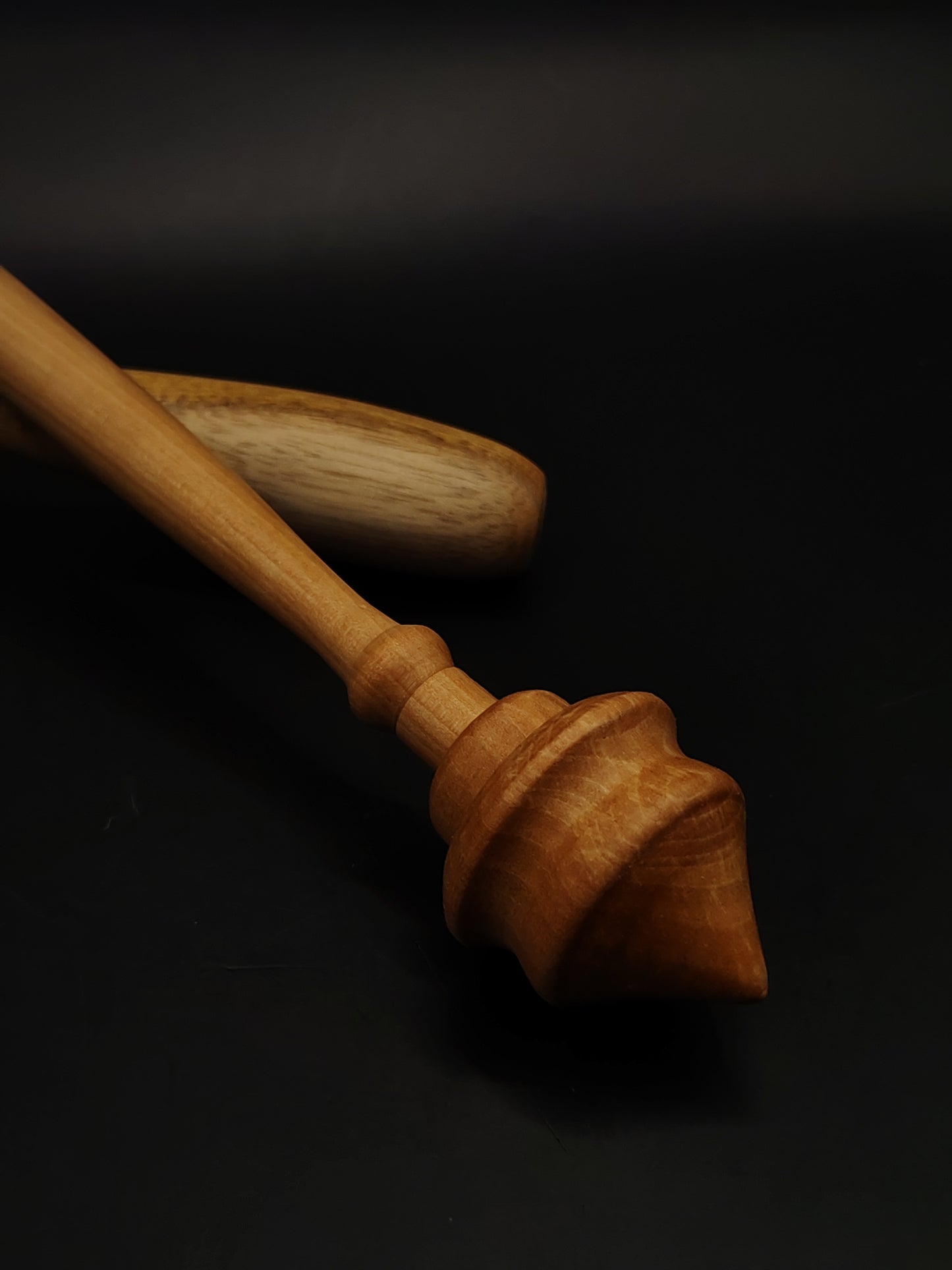 Support Spindle Set 25g Yarn Spinning Tool Pear Wood Spindle Wooden Bowl