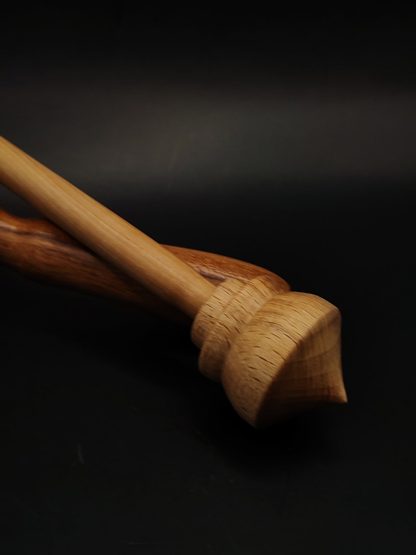 Support Spindle Set 25g Yarn Spinning Tool Pear Shaft Beech Whorl Beech Bowl