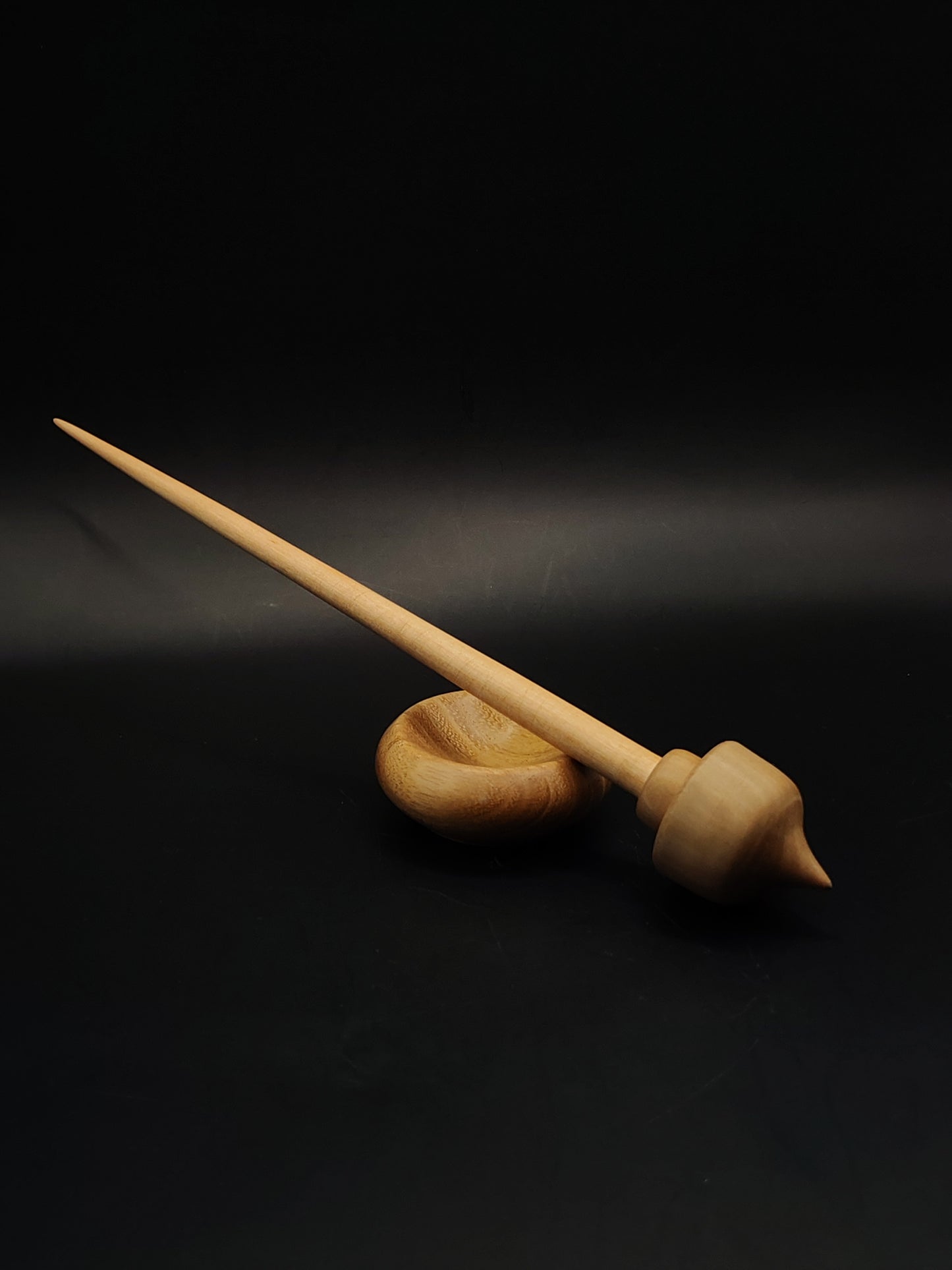 Support Spindle Set 18g Yarn Spinning Tool Apple Shaft Pear Whorl Acacia Bowl