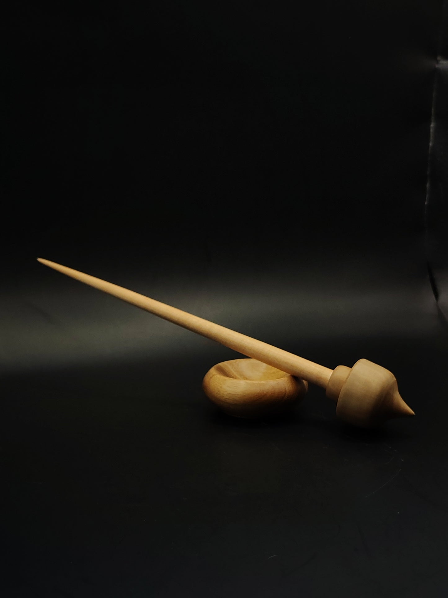 Support Spindle Set 18g Yarn Spinning Tool Apple Shaft Pear Whorl Acacia Bowl
