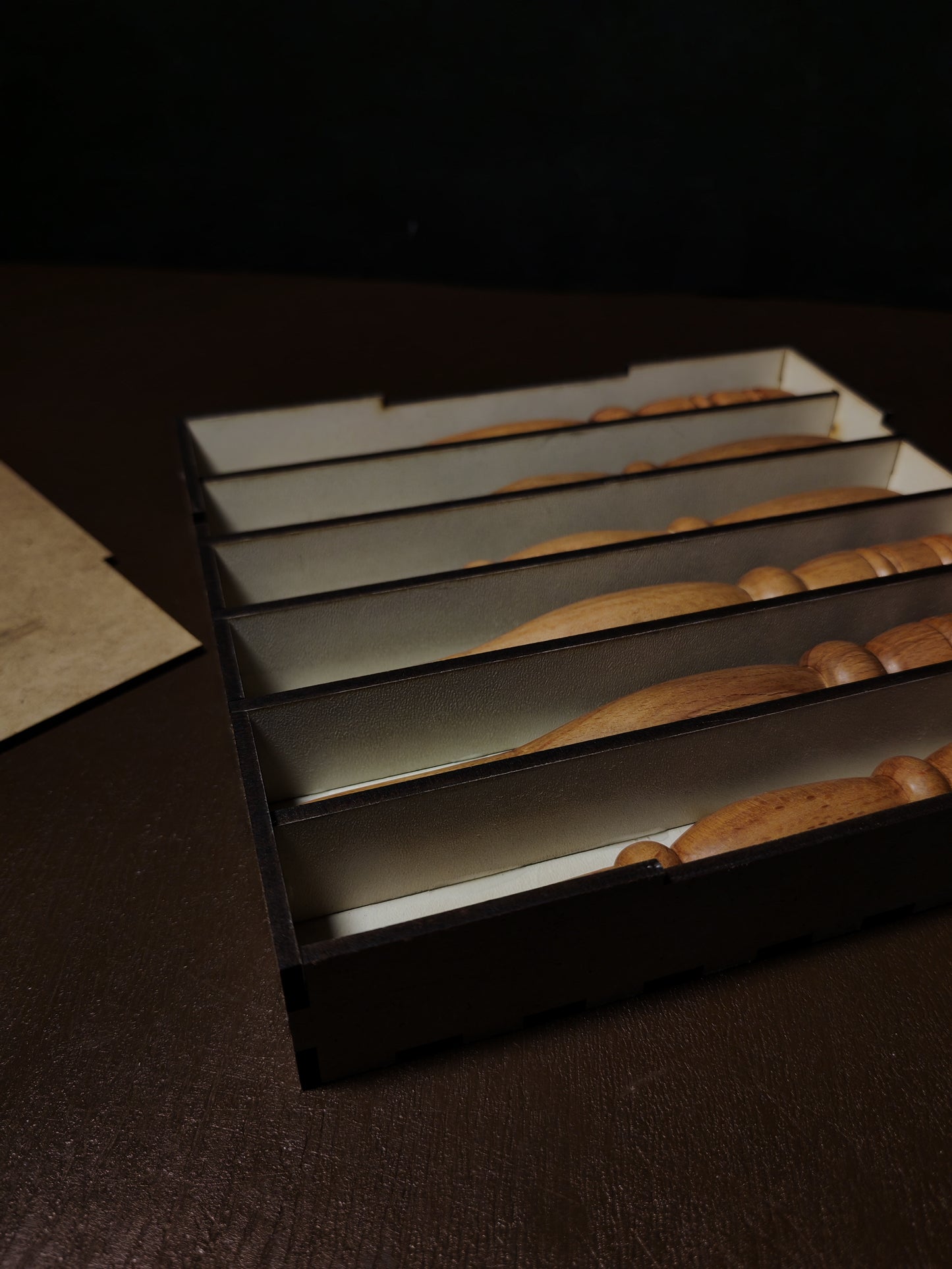 Crochet Hook Set Wooden Handle Hooks with Storage Box Handmade Beech Wood