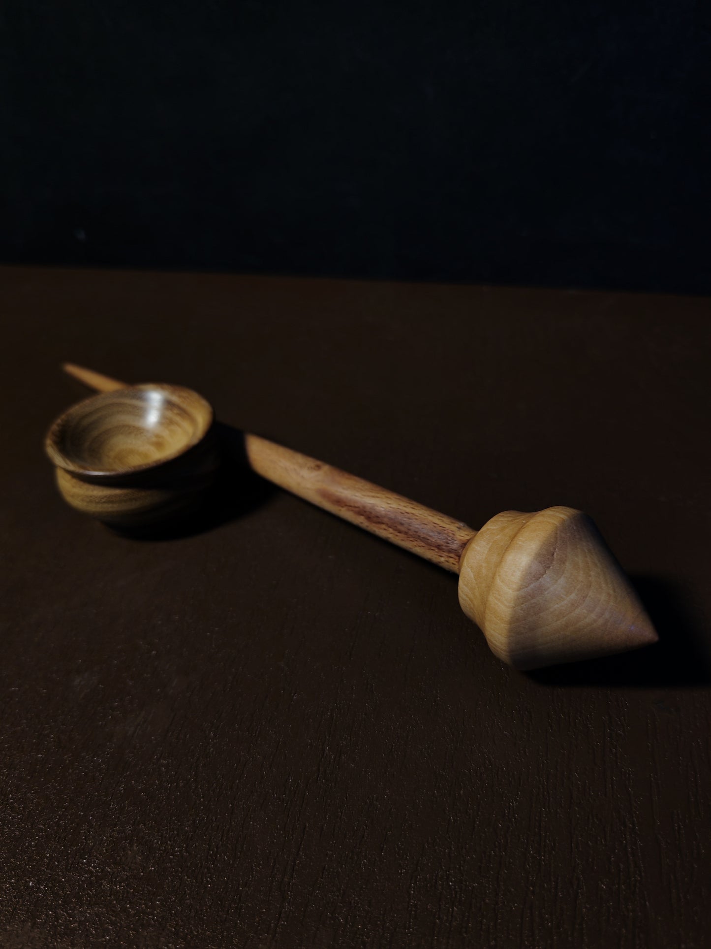 Support Spindle Set 22g Yarn Spinning Tool Beech Shaft Pear Whorl Acacia Bowl