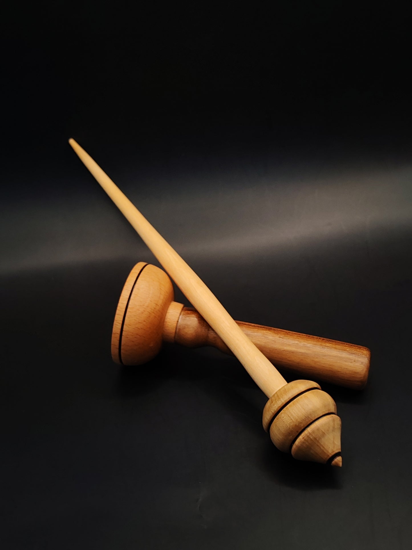 Support Spindle Set 25g Yarn Spinning Tool Apple Shaft Pear Whorl Wooden Bowl