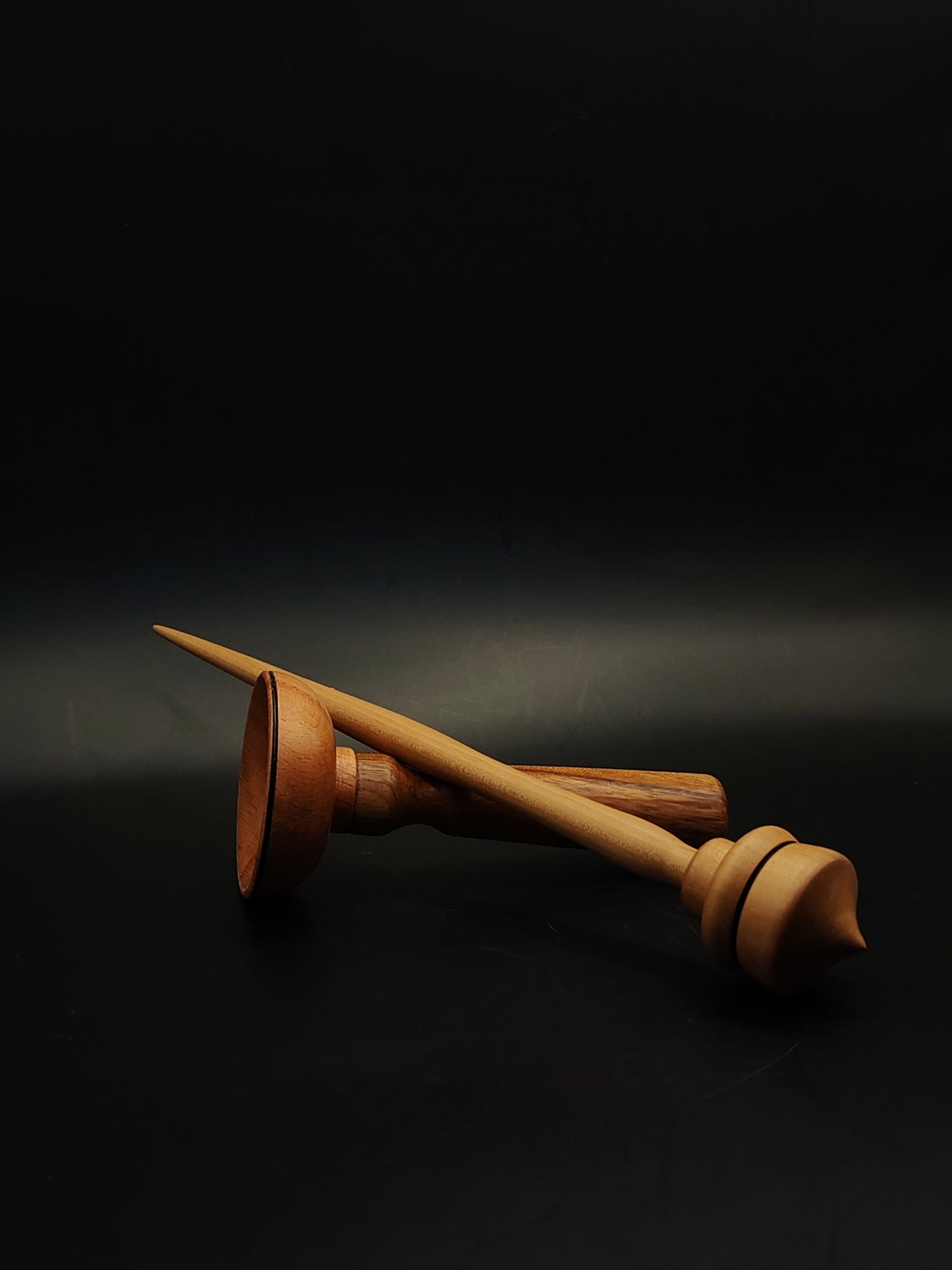 Support Spindle Set 25g Yarn Spinning Tool Apple Shaft Pear Whorl Wooden Bowl