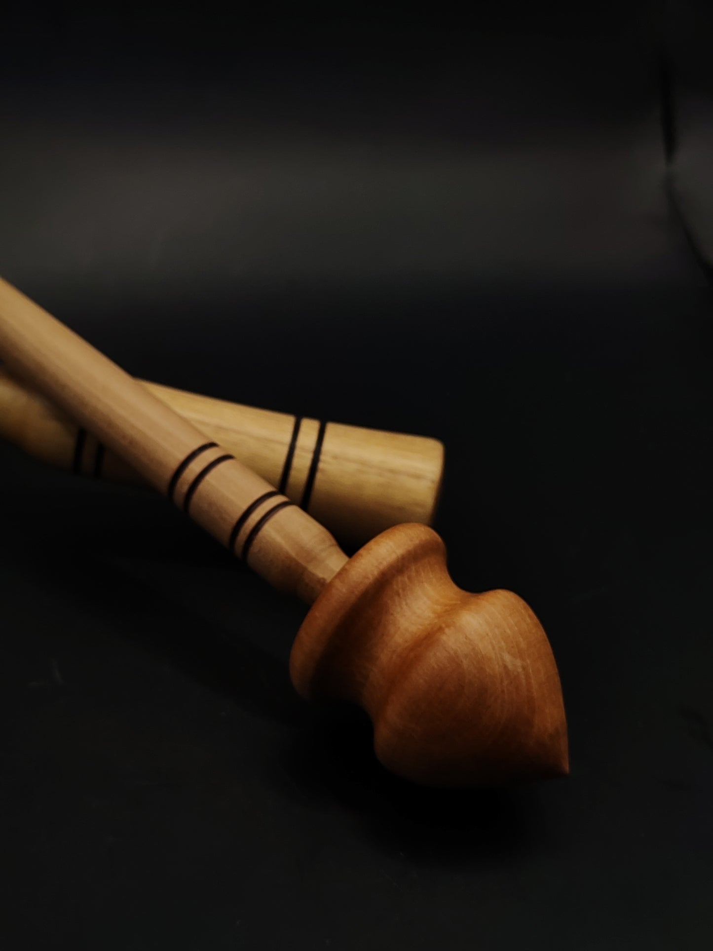 Support Spindle Set 29g Yarn Spinning Tool Pear Shaft Elm Whorl Wooden Bowl