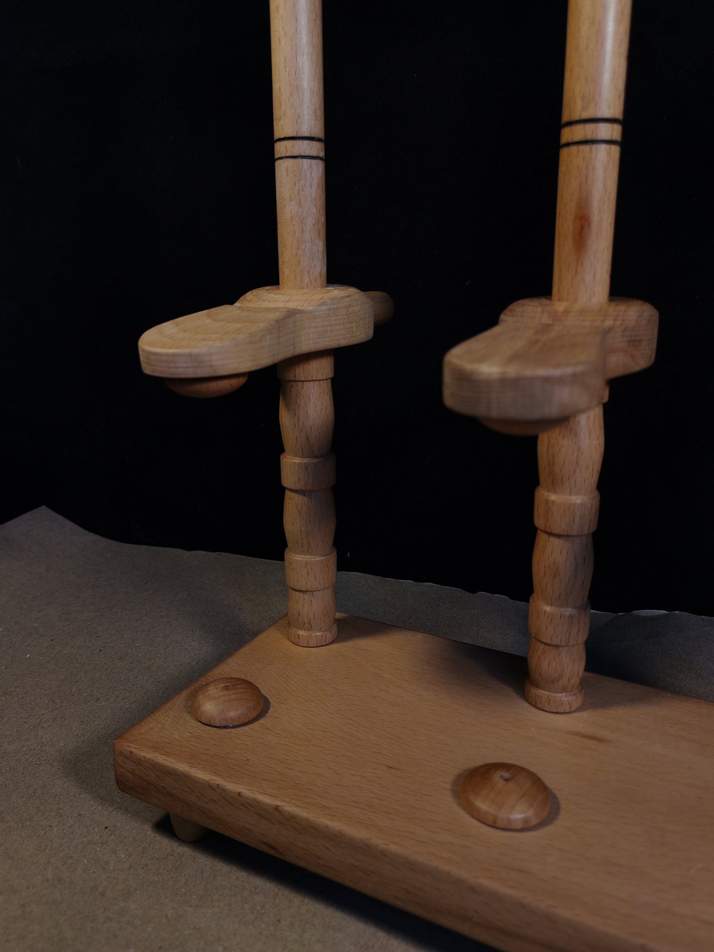 3 Ply Support Spindle Tool Wooden Lazy Anna Yarn Plying Station