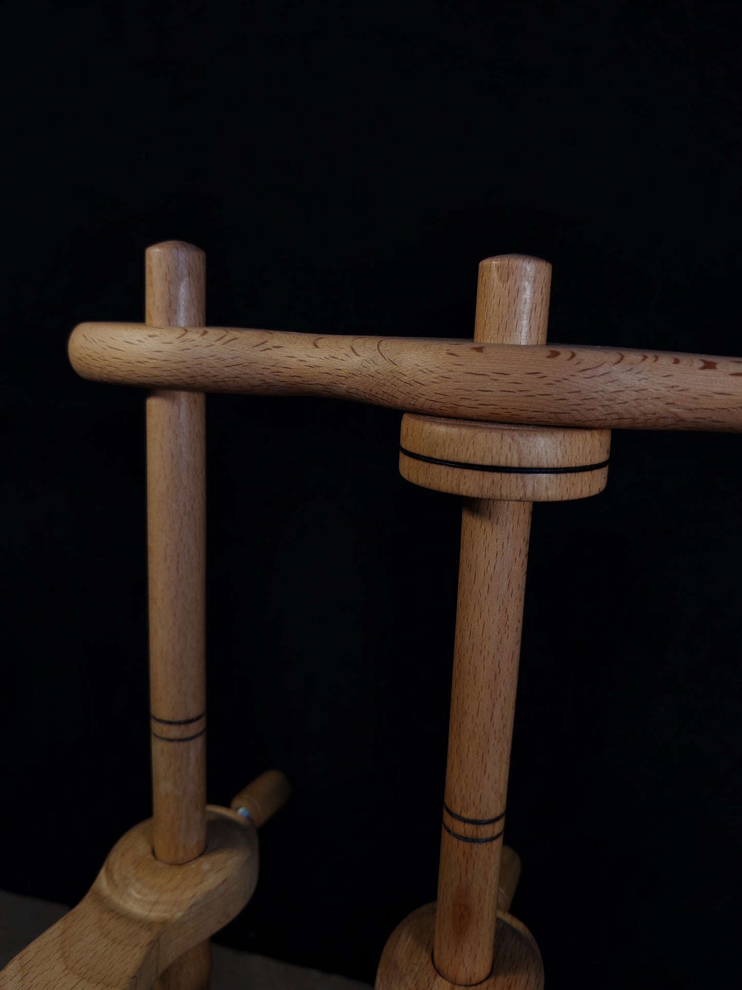 3 Ply Support Spindle Tool Wooden Lazy Anna Yarn Plying Station
