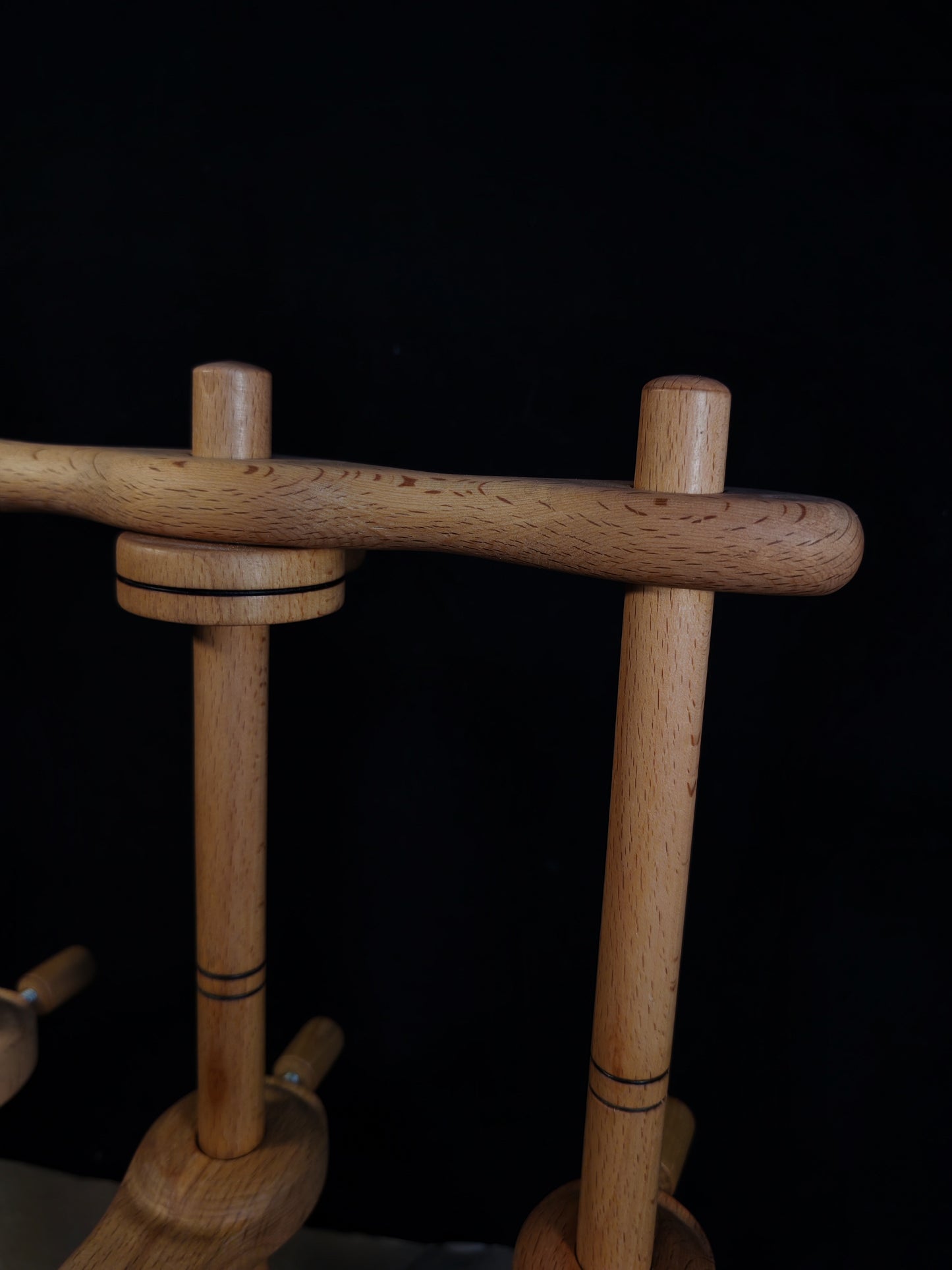 3 Ply Support Spindle Tool Wooden Lazy Anna Yarn Plying Station