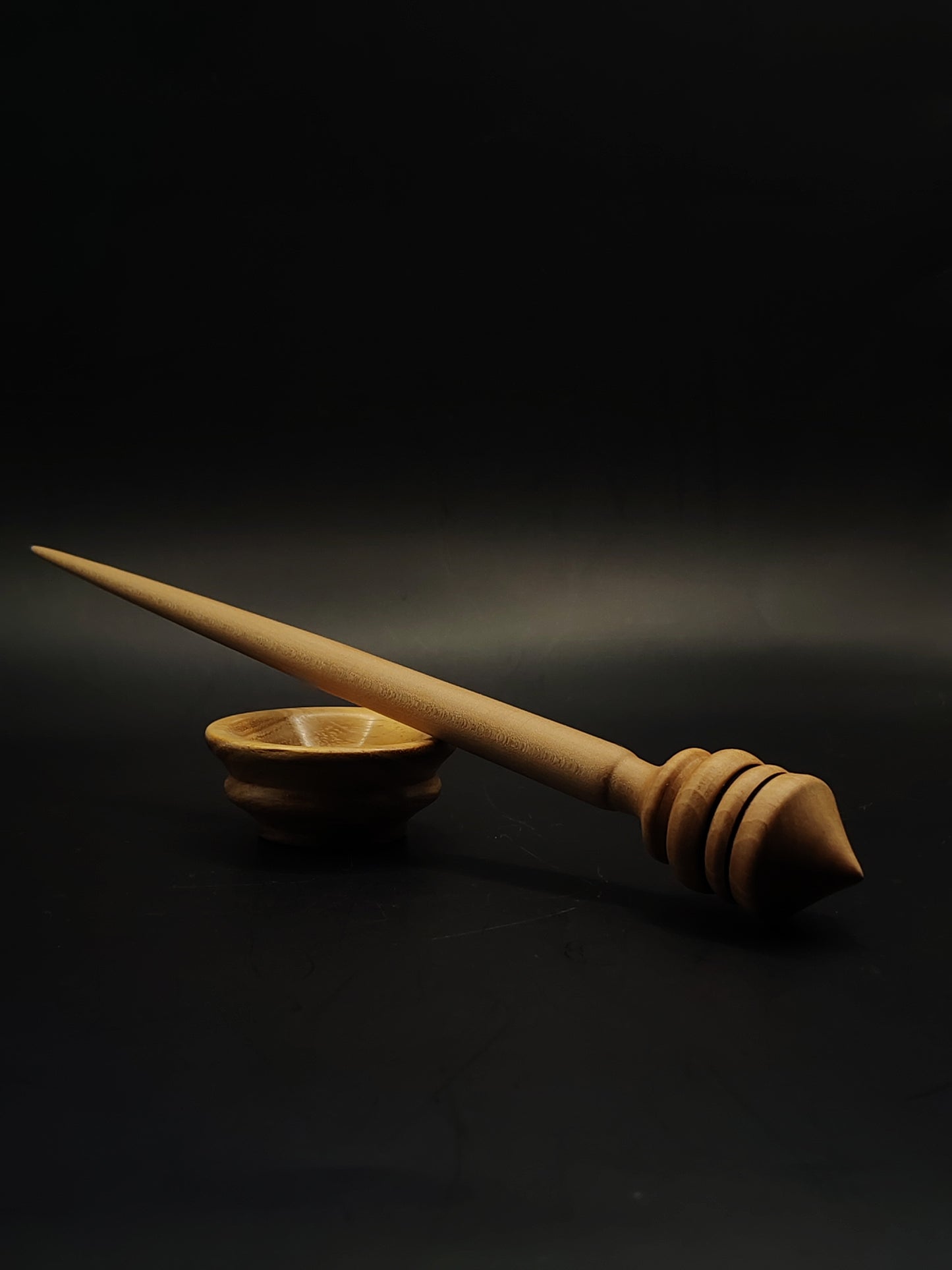 Support Spindle Set 23g Yarn Spinning Tool Apple Shaft Chestnut Whorl Mulberry Bowl