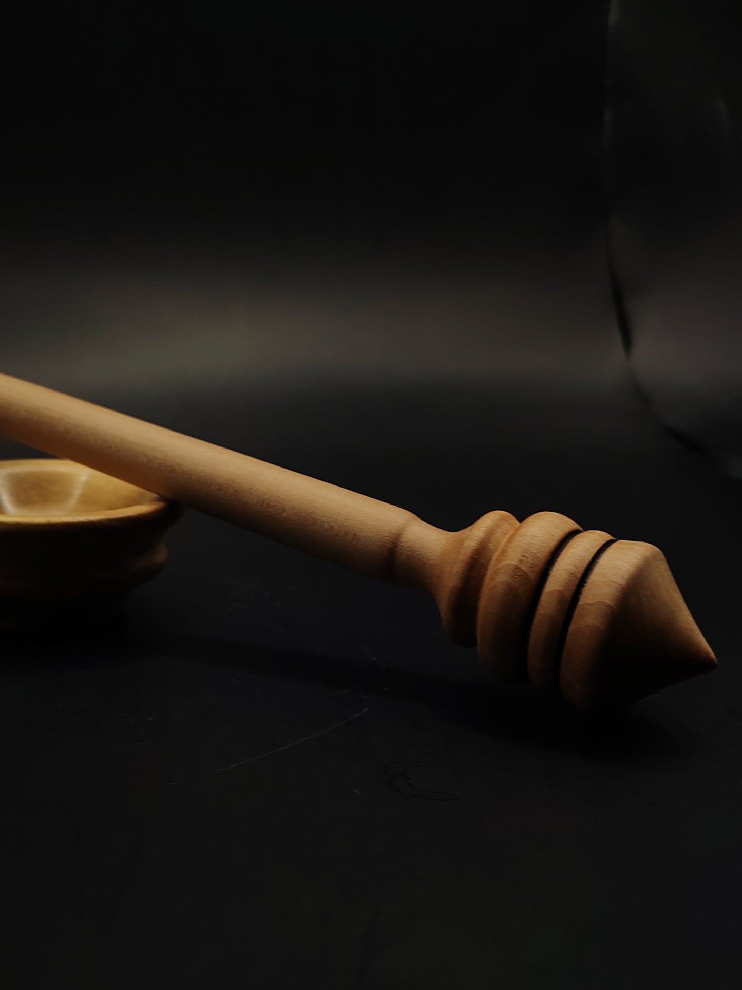 Support Spindle Set 23g Yarn Spinning Tool Apple Shaft Chestnut Whorl Mulberry Bowl