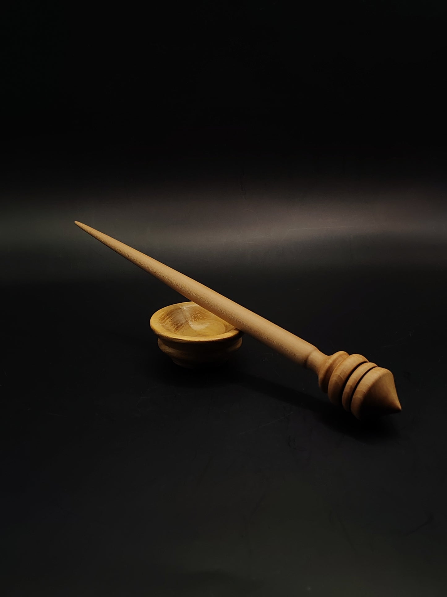 Support Spindle Set 23g Yarn Spinning Tool Apple Shaft Chestnut Whorl Mulberry Bowl