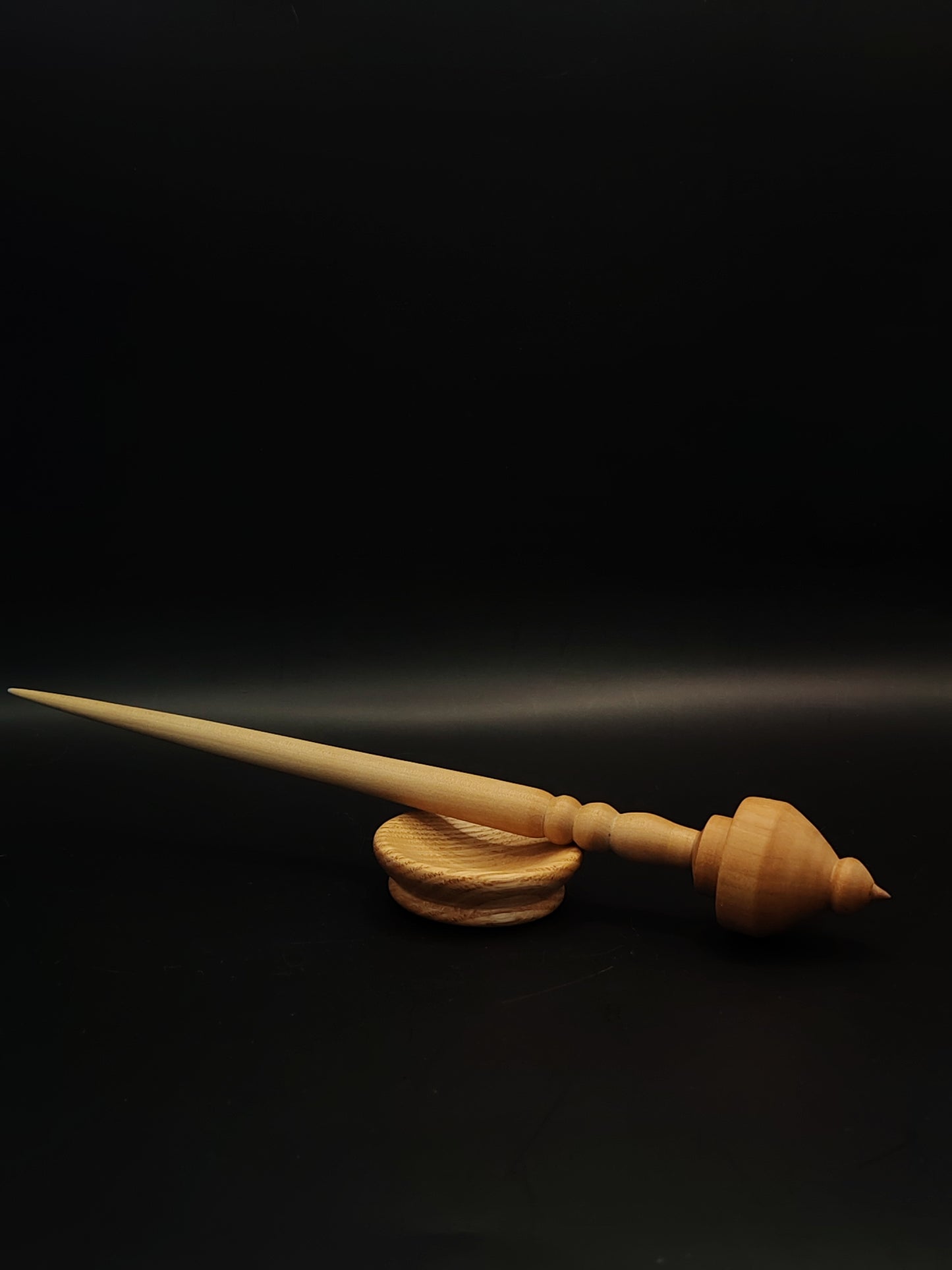 Support Spindle Set 25g Yarn Spinning Tool Apple Shaft Pear Whorl Oak Bowl