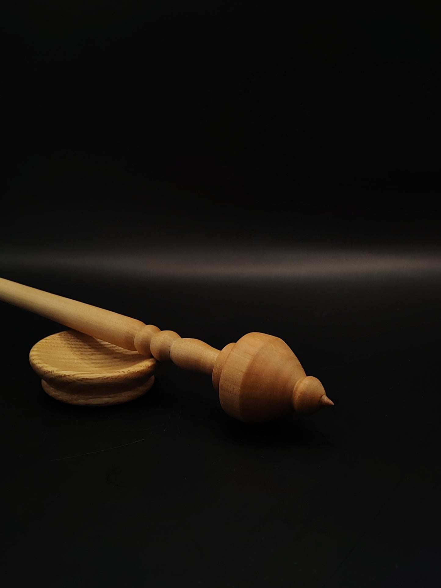 Support Spindle Set 25g Yarn Spinning Tool Apple Shaft Pear Whorl Oak Bowl