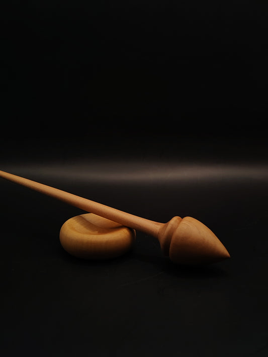 Support Spindle Set 20g Pear Wood Yarn Spinning Tool with Pear Bowl