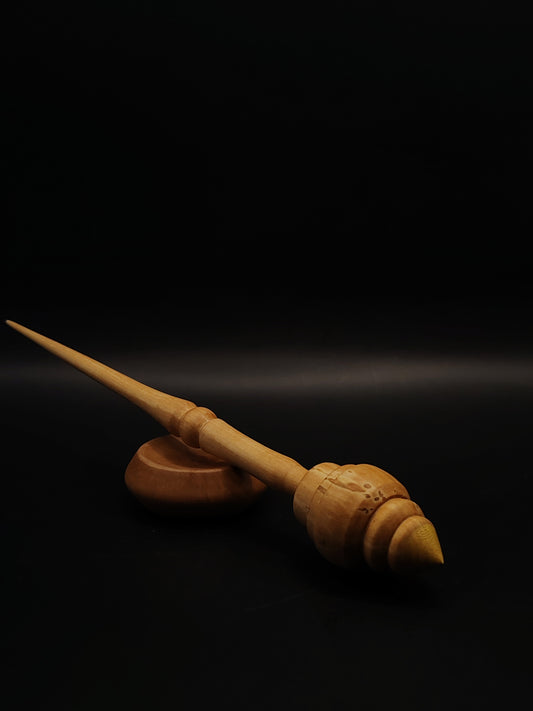 Support Spindle Set 27g Aged Apple Wood Mulberry Tip with Pear Bowl