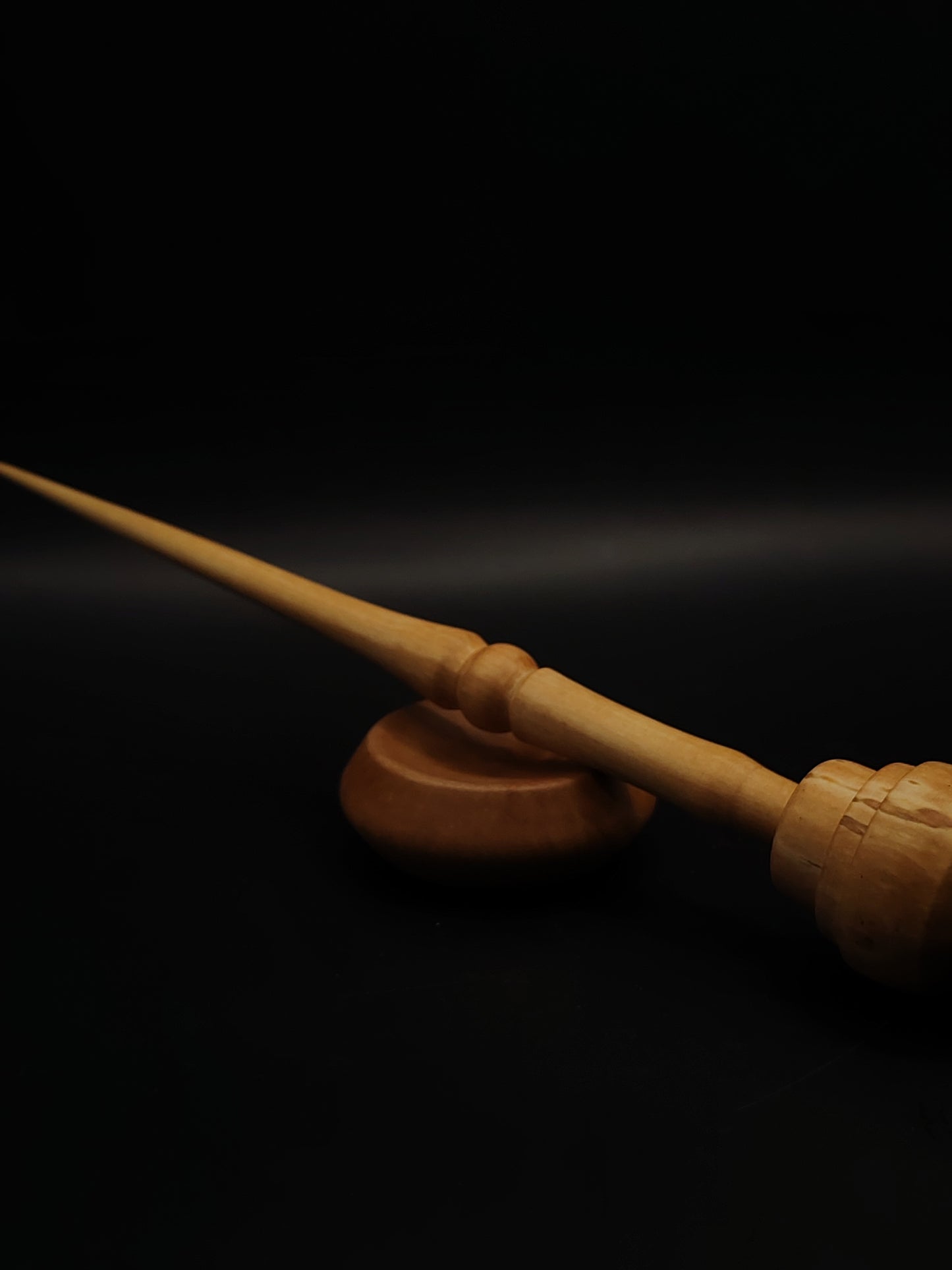 Support Spindle Set 27g Aged Apple Wood Mulberry Tip with Pear Bowl